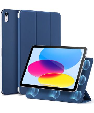 ESR Rebound Magnetic iPad 10.9 2022 Hoes Tri-Fold Book Case Blauw Hoesjes