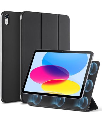 ESR Rebound Magnetic iPad 10.9 2022 Hoes Tri-Fold Book Case Zwart Hoesjes