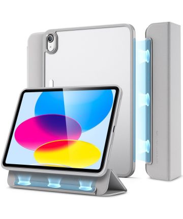 ESR Ascend Hybrid Apple iPad 10.9 (2022) Hoes Tri-Fold Grijs Hoesjes
