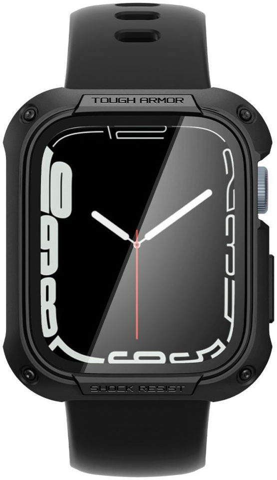 Spigen Tough Armor Pro - Apple Watch 7/8/9 45MM Case - Full Protect - Zwart afbeelding 12