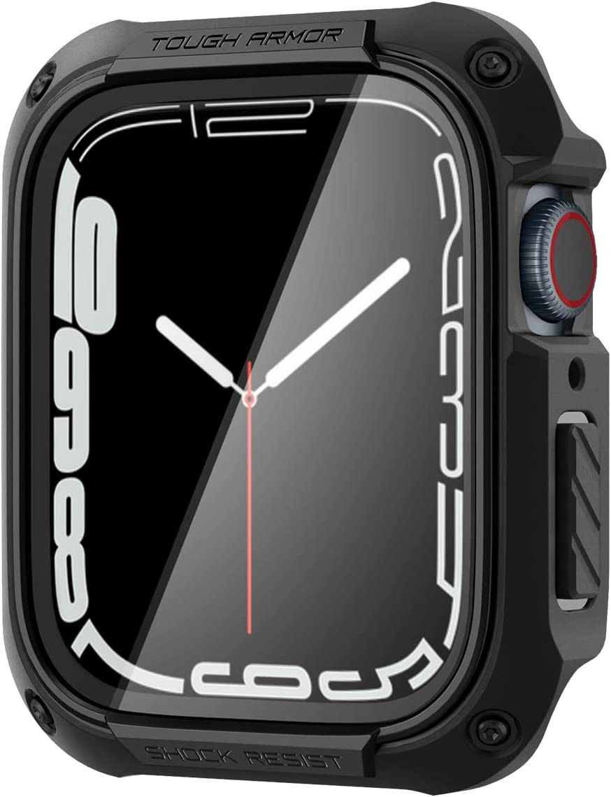 Spigen Tough Armor Pro - Apple Watch 7/8/9 45MM Case - Full Protect - Zwart afbeelding 10