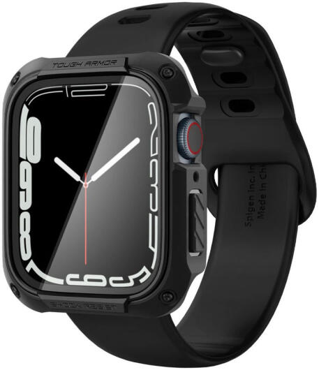 Spigen Tough Armor Pro - Apple Watch 7/8/9 45MM Case - Full Protect - Zwart afbeelding 11