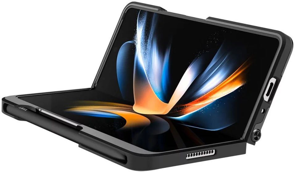 Spigen Neo Hybrid S Pen Edition Samsung Galaxy Z Fold 4 Hoesje Zwart afbeelding 8