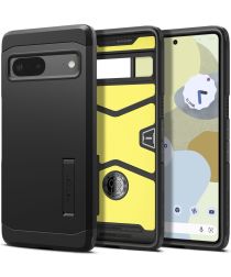 Spigen Tough Armor Google Pixel 7 Hoesje Back Cover Zwart