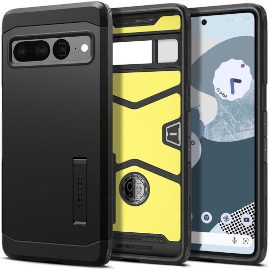 Spigen Tough Armor Google Pixel 7 Pro Hoesje Back Cover Zwart afbeelding 1