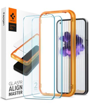 Spigen ALM Fit Glas.tR Nothing Phone 1 Screen Protector (2-Pack) Screen Protectors