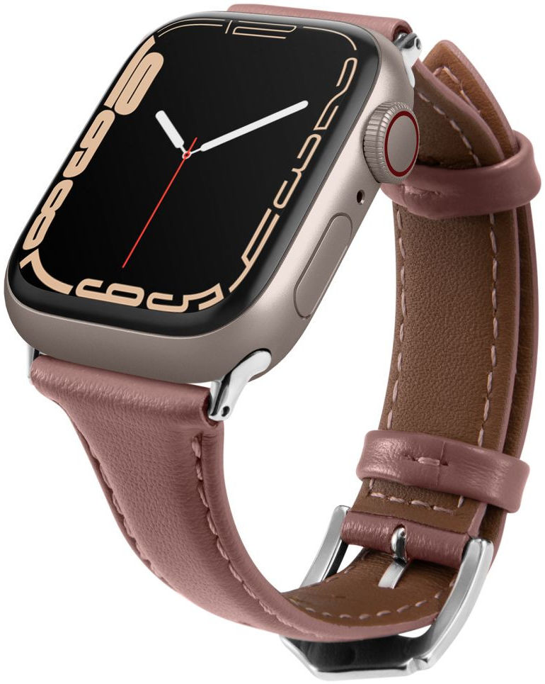 Spigen Cyrill Kajuk Apple Watch 4-10/SE 40/41/42MM Bandje Echt Leer Roze afbeelding 2