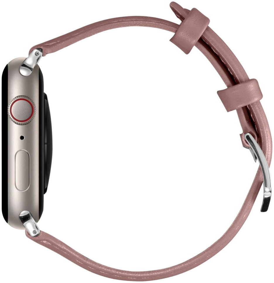 Spigen Cyrill Kajuk Apple Watch 4-10/SE 40/41/42MM Bandje Echt Leer Roze afbeelding 5