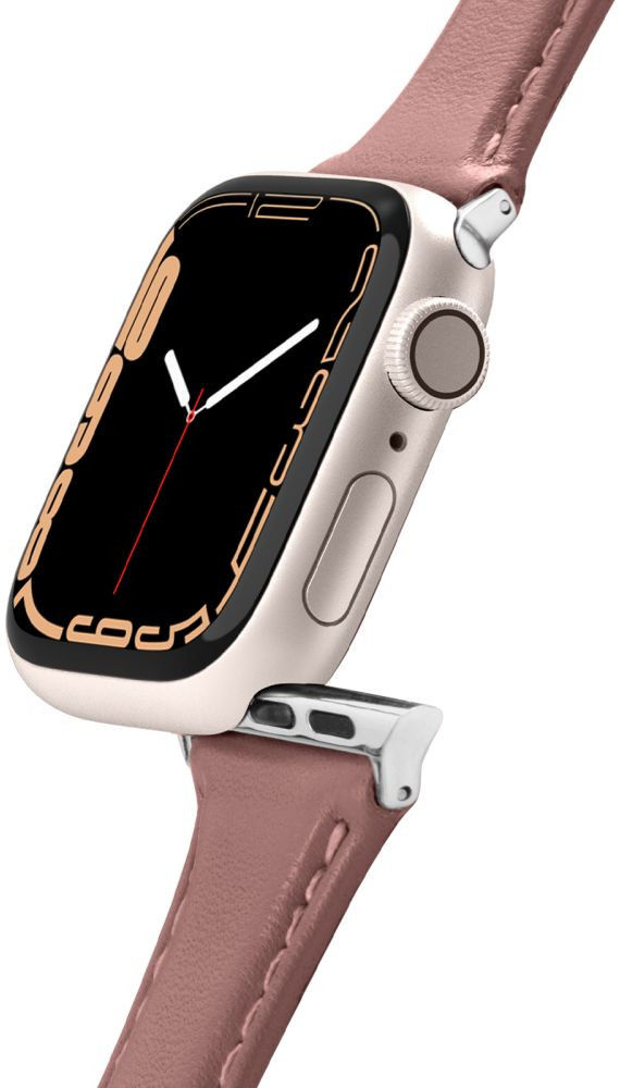 Spigen Cyrill Kajuk Apple Watch 4-10/SE 40/41/42MM Bandje Echt Leer Roze afbeelding 8
