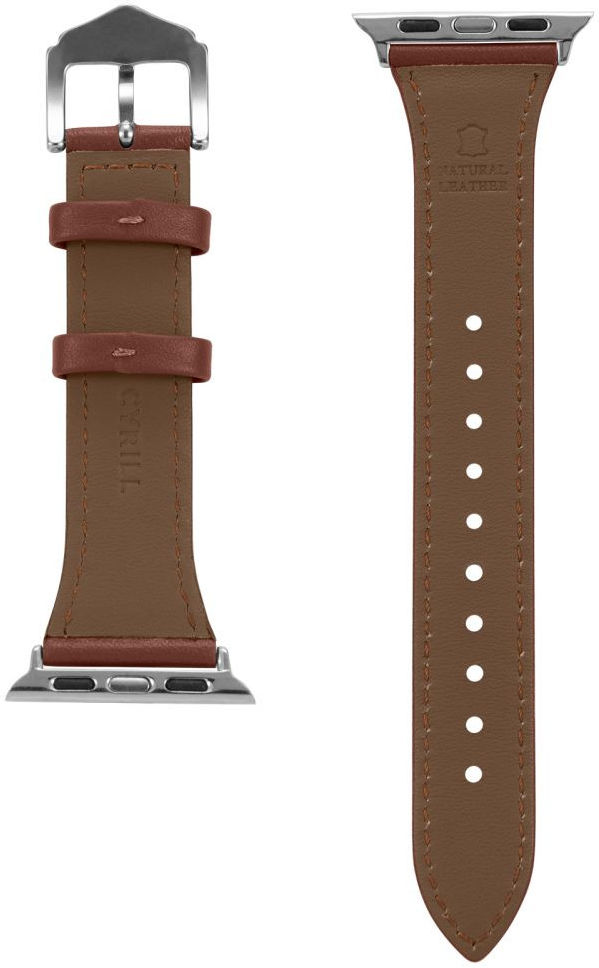 Spigen Cyrill Apple Watch Bandje - 4-10/SE - 38/40/41/42MM - Echt Leer Bruin afbeelding 4