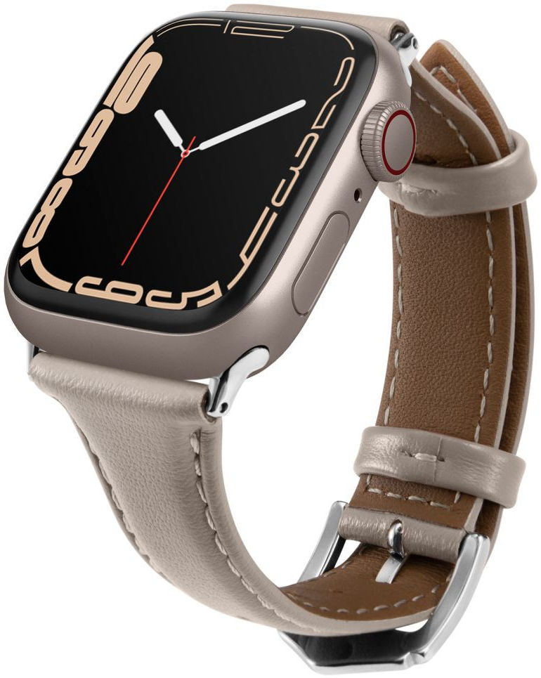 Spigen Cyrill Kajuk Apple Watch 4-9/SE 40/41MM Bandje Echt Leer Beige afbeelding 2