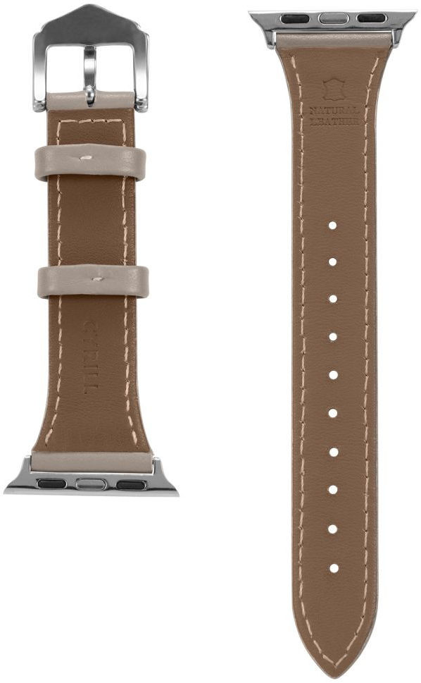 Spigen Cyrill Kajuk Apple Watch 4-9/SE 40/41MM Bandje Echt Leer Beige afbeelding 4