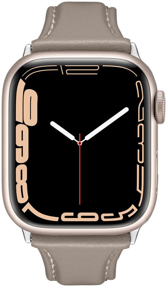 Spigen Cyrill Kajuk Apple Watch 4-9/SE 40/41MM Bandje Echt Leer Beige afbeelding 6