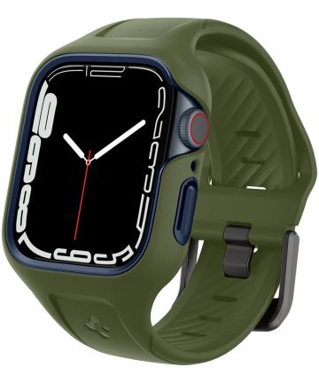 Spigen Liquid Air Pro Apple Watch 7 / 8 45MM Hoesje met Band Groen Cases