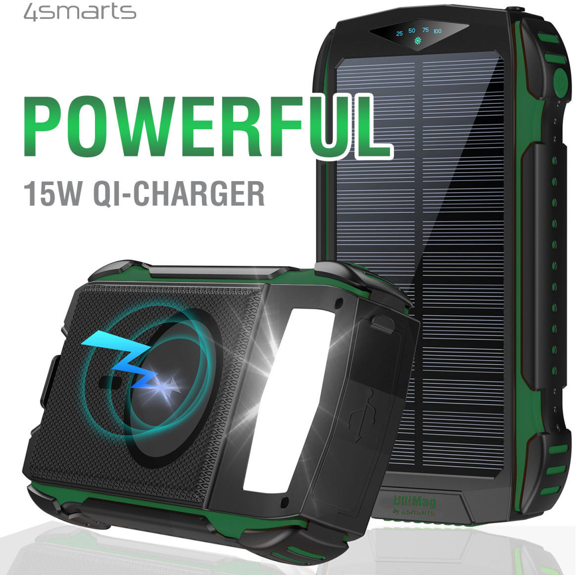 Smarts Ultimag Titanpack Solar Magsafe Powerbank Mah Groen