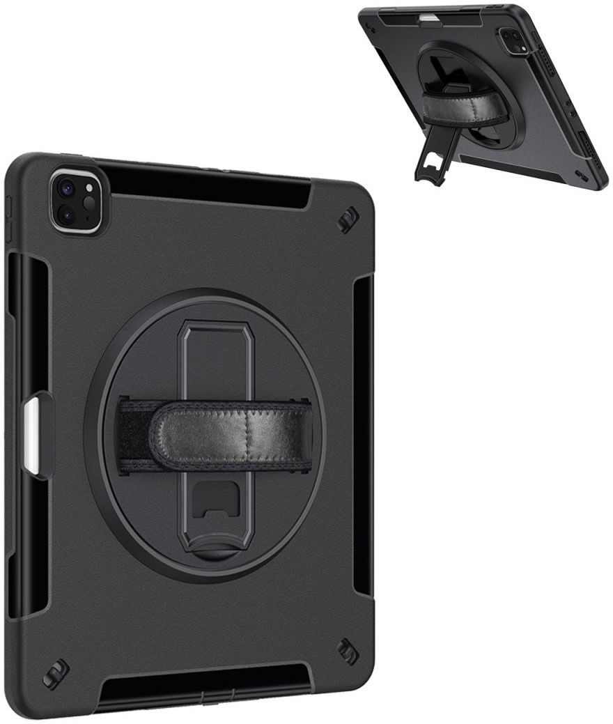 4smarts Rugged Grip iPad Pro 12.9 (2018/2020/2021/2022) Hoes Zwart afbeelding 15