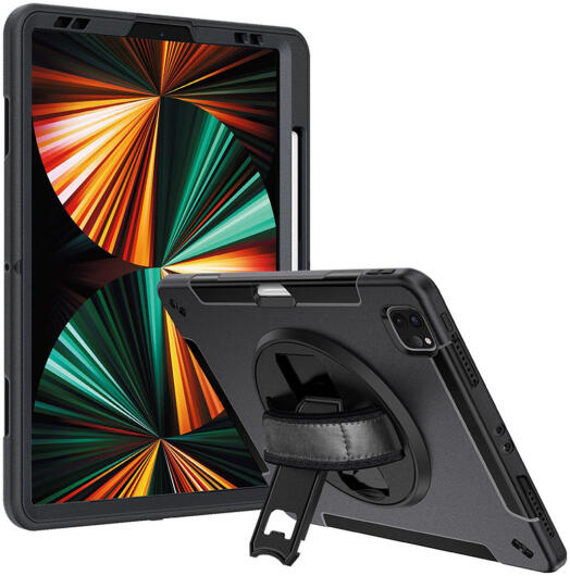 4smarts Rugged Grip iPad Pro 12.9 (2018/2020/2021/2022) Hoes Zwart afbeelding 1