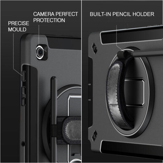 4smarts Rugged Grip iPad Pro 12.9 (2018/2020/2021/2022) Hoes Zwart afbeelding 10