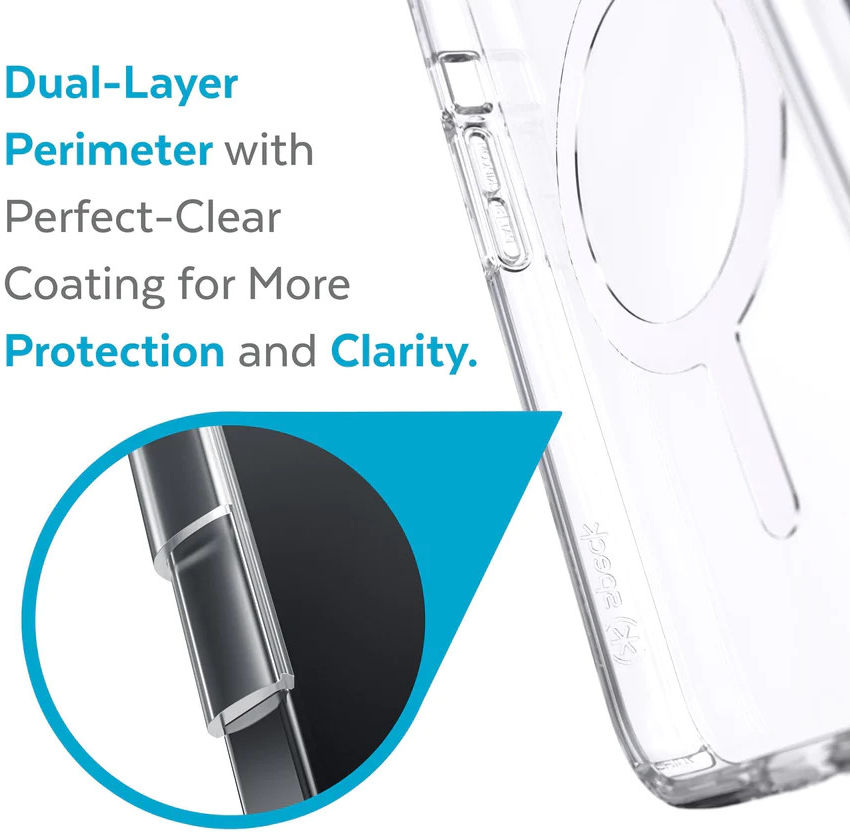 Speck Presidio Perfect Clear iPhone 13 Pro Hoesje MagSafe Transparant afbeelding 5