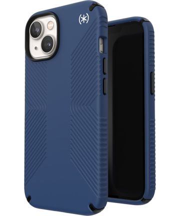 Speck Presidio2 Grip iPhone 14 Plus Hoesje MagSafe Back Cover Blauw Hoesjes