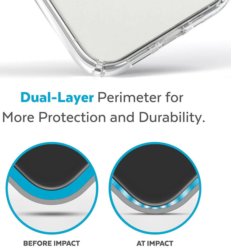 Speck Presidio Perfect Clear iPhone 14 Pro Hoesje MagSafe Transparant afbeelding 5