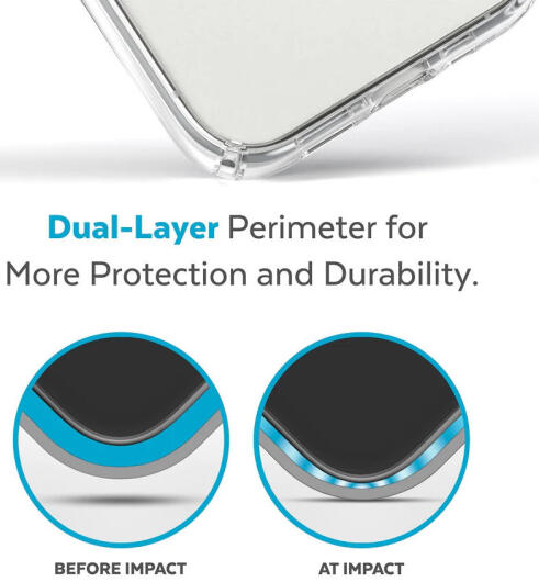 Speck Presidio Perfect Clear iPhone 14 Pro Hoesje MagSafe Transparant afbeelding 5