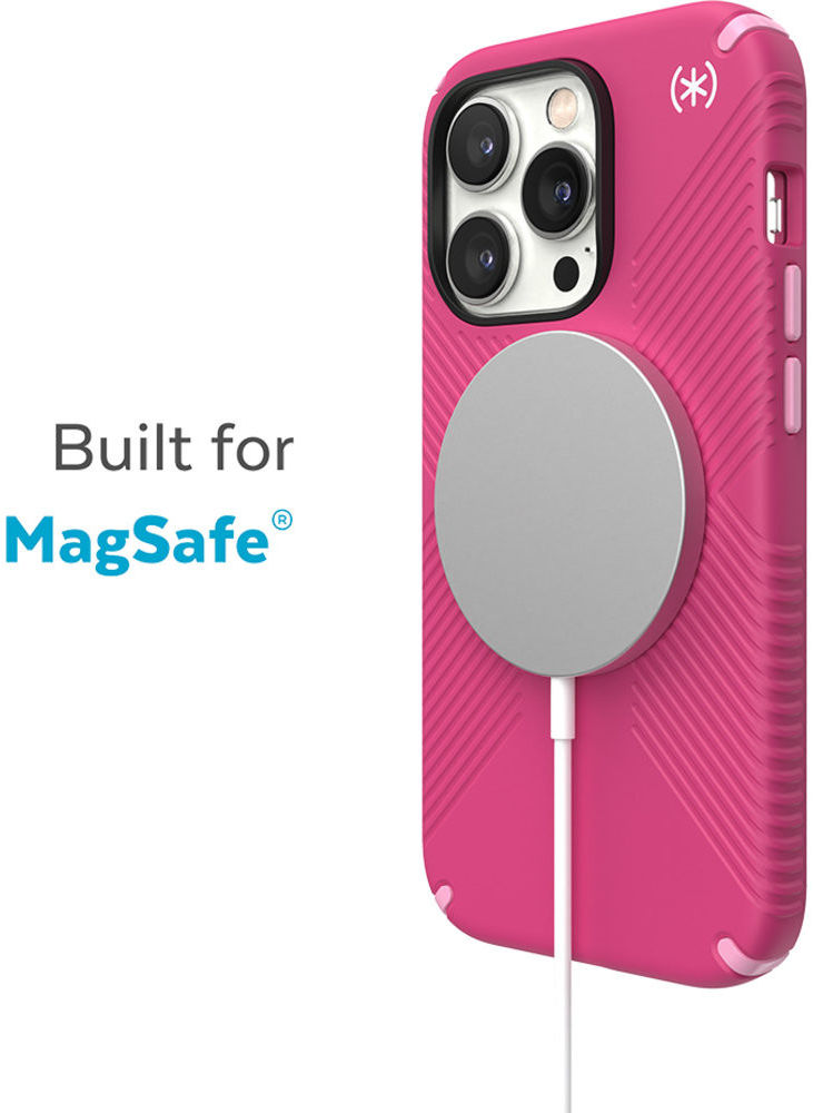 Speck Presidio2 Grip iPhone 14 Pro Max Hoesje MagSafe Back Cover Roze afbeelding 4