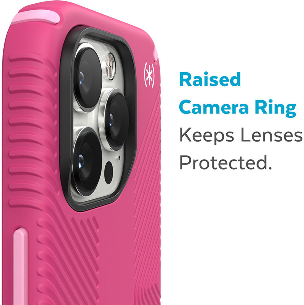 Speck Presidio2 Grip iPhone 14 Pro Max Hoesje MagSafe Back Cover Roze afbeelding 7