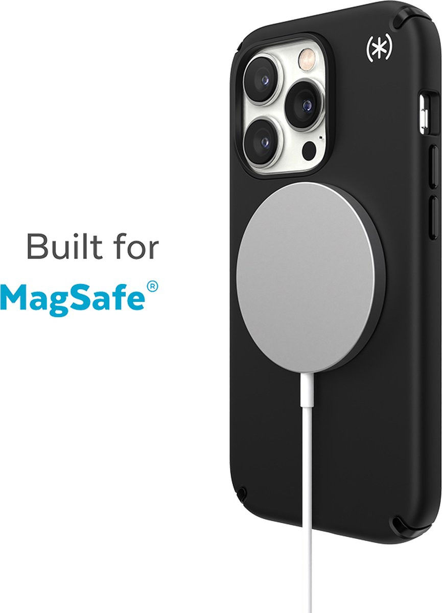Speck Presidio2 Pro iPhone 14 Pro Max Hoesje MagSafe Back Cover Zwart afbeelding 4