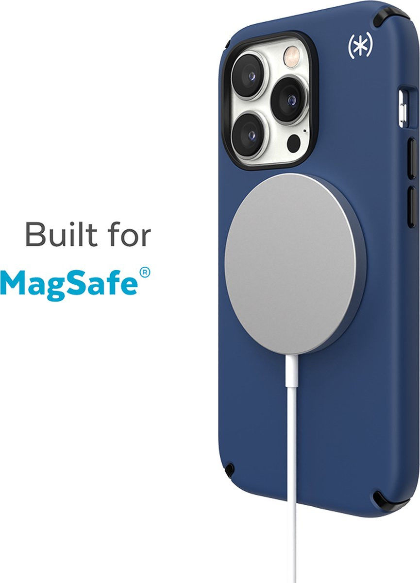 Speck Presidio2 Pro iPhone 14 Pro Max Hoesje MagSafe Back Cover Blauw afbeelding 4