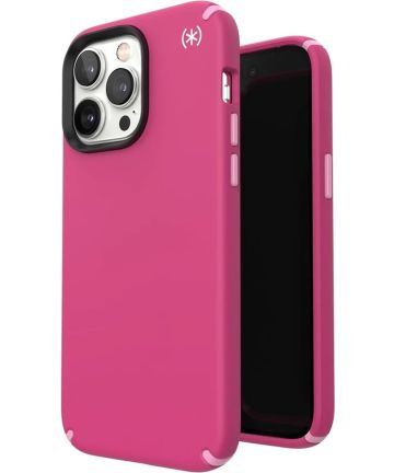 Speck Presidio2 Pro iPhone 14 Pro Max Hoesje MagSafe Back Cover Roze Hoesjes