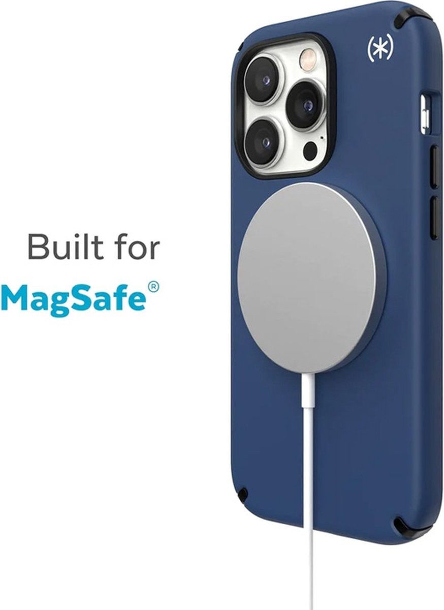 Speck Presidio2 Pro iPhone 14 Pro Hoesje MagSafe Back Cover Blauw afbeelding 4