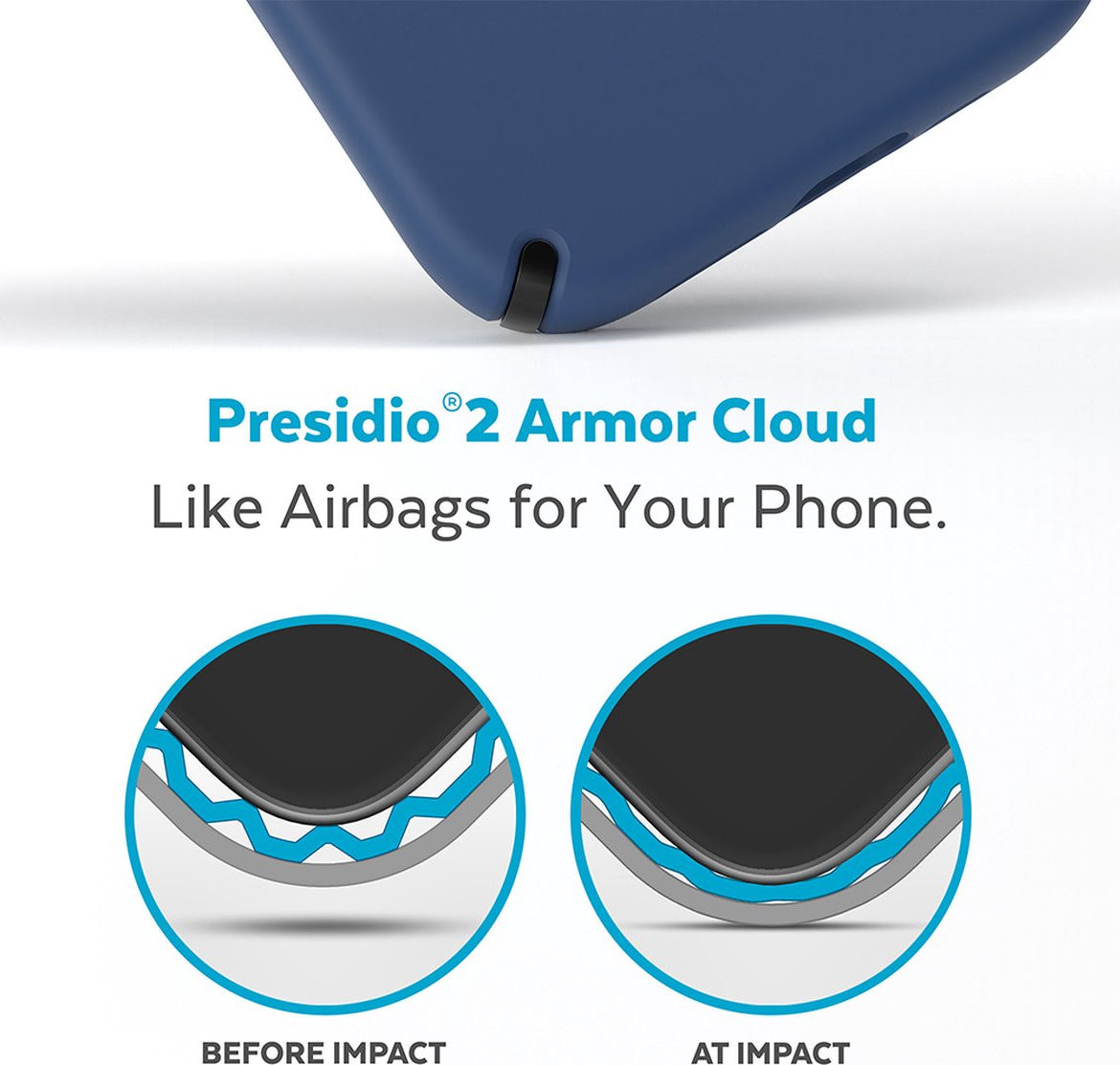 Speck Presidio2 Pro iPhone 14 Pro Hoesje MagSafe Back Cover Blauw afbeelding 5