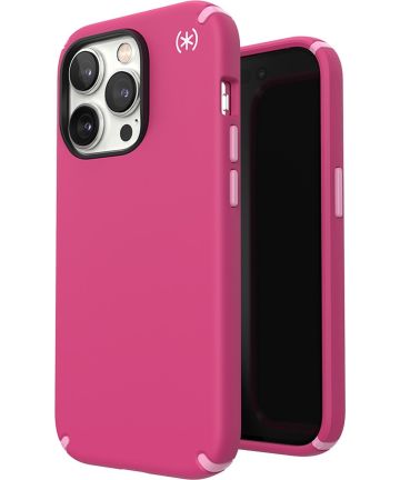 Speck Presidio2 Pro iPhone 14 Pro Hoesje MagSafe Back Cover Roze Hoesjes