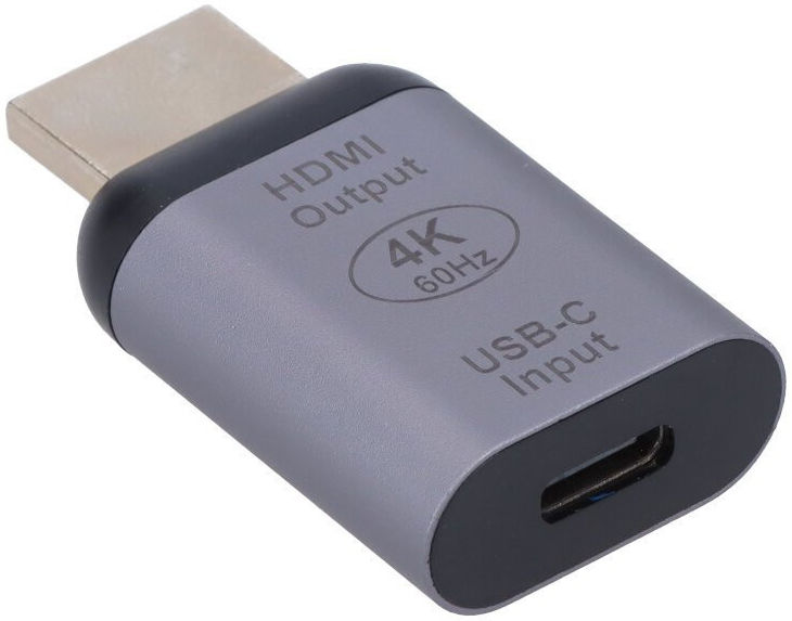 verlies uzelf Ellende Voor u USB-C Female naar HDMI Male Adapter 4K Resolutie 60Hz Converter | GSMpunt.nl