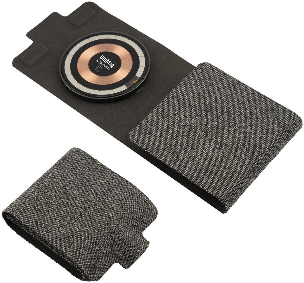 4smarts UltiMag Lucid 3-in-1 15W MagSafe Draadloze Oplader Zwart afbeelding 1