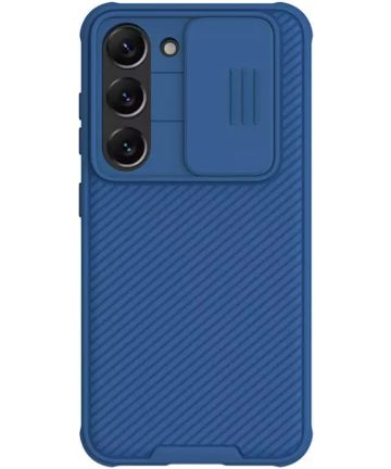Nillkin CamShield Samsung Galaxy S23 Hoesje met Camera Slider Blauw Hoesjes