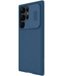 Nillkin CamShield Samsung Galaxy S23 Ultra Hoesje Camera Slider Blauw