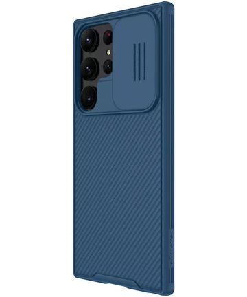 Nillkin CamShield Samsung Galaxy S23 Ultra Hoesje Camera Slider Blauw Hoesjes