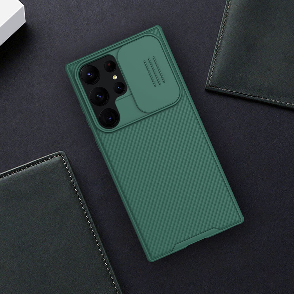 Nillkin CamShield Samsung Galaxy S23 Ultra Hoesje Camera Slider Groen afbeelding 10