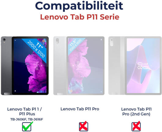 Rosso Lenovo Tab P11 / P11 Plus 9H Tempered Glass Screen Protector afbeelding 5