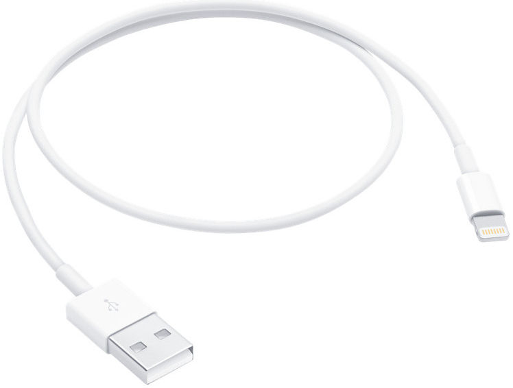 Originele Apple USB-A naar Lightning Kabel 0.5 Meter Wit afbeelding 2