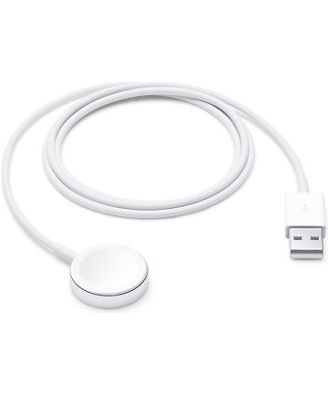Originele Apple Magnetische USB-A Kabel voor Apple Watch 1 Meter Wit Kabels