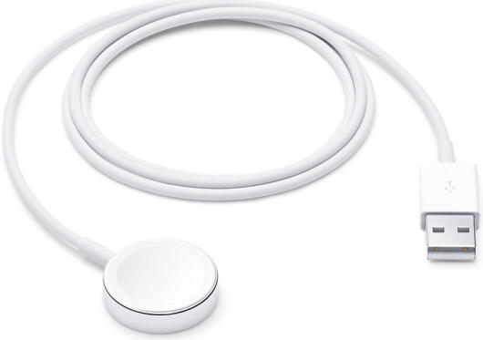 Originele Apple Magnetische USB-A Kabel voor Apple Watch 1 Meter Wit afbeelding 1