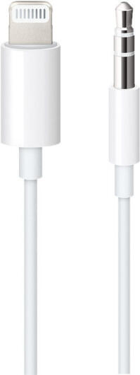 Originele Apple Lightning naar 3.5mm Jack Audiokabel 1.2 Meter Wit afbeelding 1