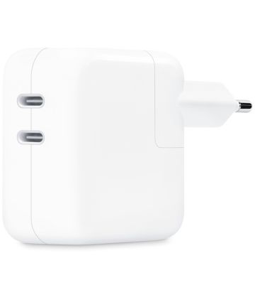 Originele Apple 35W Dual Power Adapter met USB-C Twee Poorten Wit Opladers