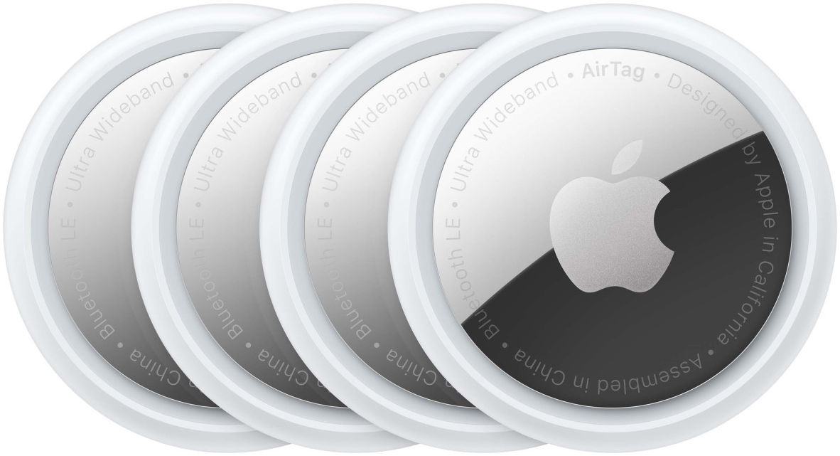 Originele Apple AirTag Object Tracker met Apple Zoek Mijn-App (4-Pack) afbeelding 1