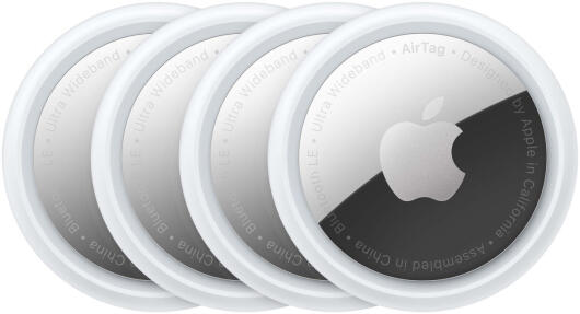 Originele Apple AirTag Object Tracker met Apple Zoek Mijn-App (4-Pack) afbeelding 1