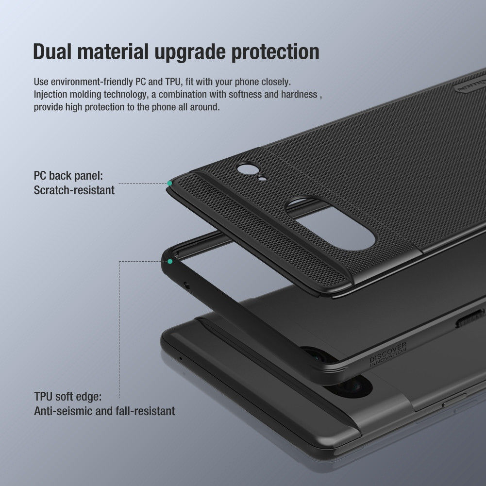 Nillkin Super Frosted Shield Google Pixel 7 Hoesje Back Cover Zwart afbeelding 5