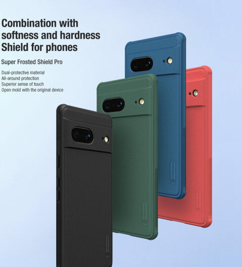 Nillkin Super Frosted Shield Google Pixel 7 Hoesje Back Cover Zwart afbeelding 4
